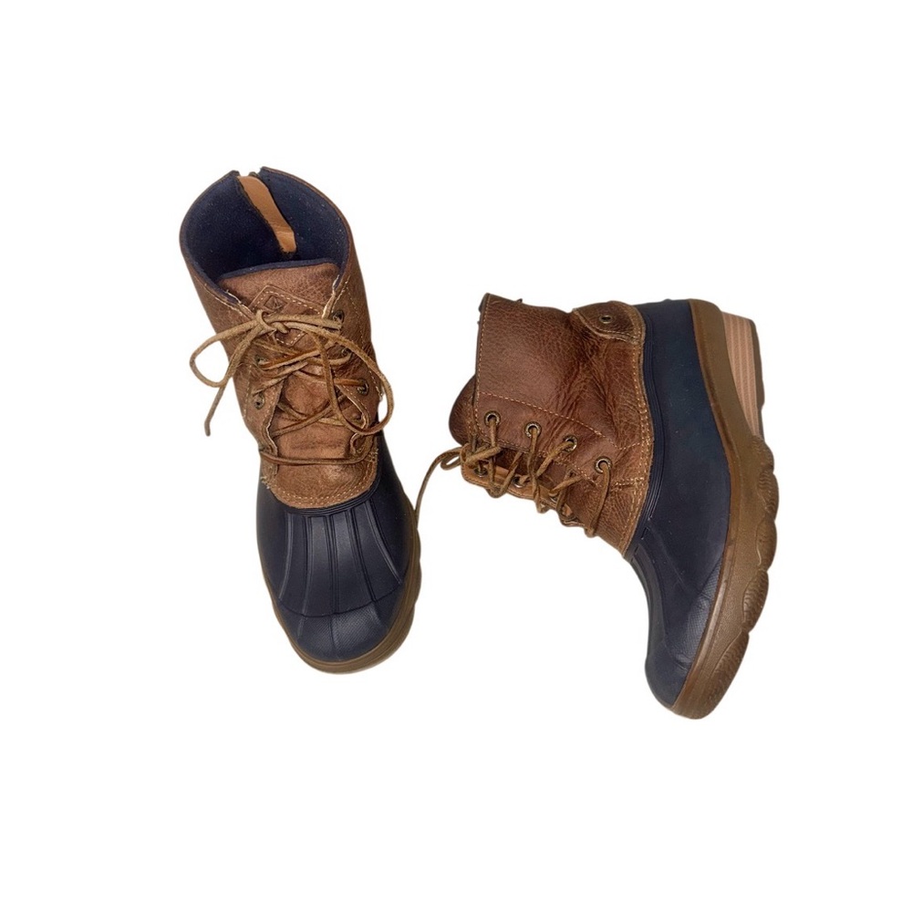 SPERRY leather rubber duck boots women’s snow shoes size 8